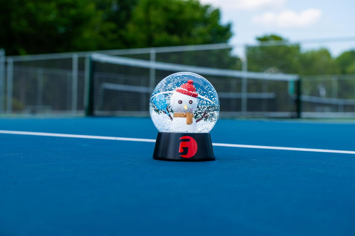 Pickleball Snow Globe - Unique Pickleball Gift with Snowman, Perfect for Pickleball Players & Holiday Keepsakes